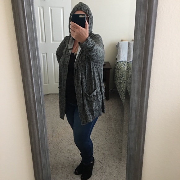 LUCKY BRAND Hooded Cardigan (Size: L) NWT - Picture 15 of 16